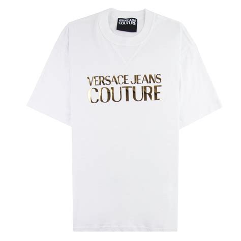 versace jeans t shirt tag|Versace Jeans couture white shirt.